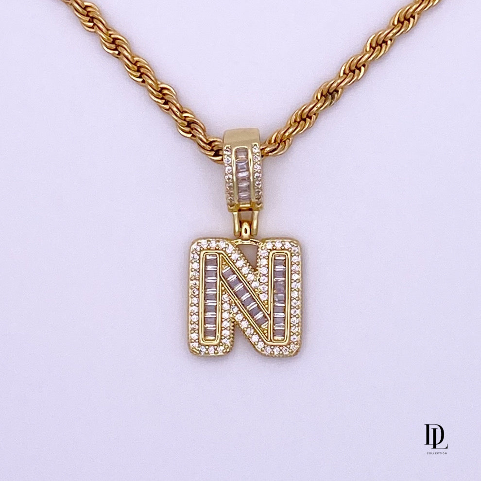 My Power Letter 18K Gold Filled Necklace