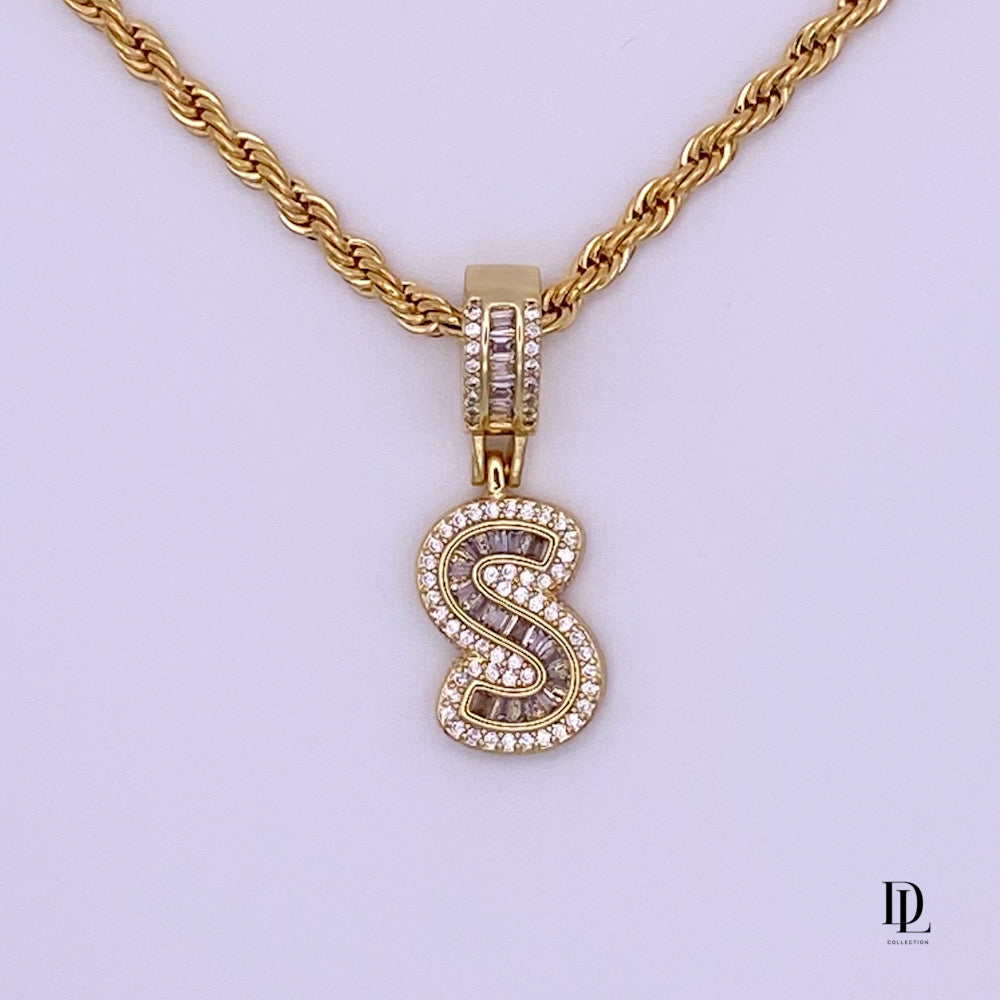 My Power Letter 18K Gold Filled Necklace