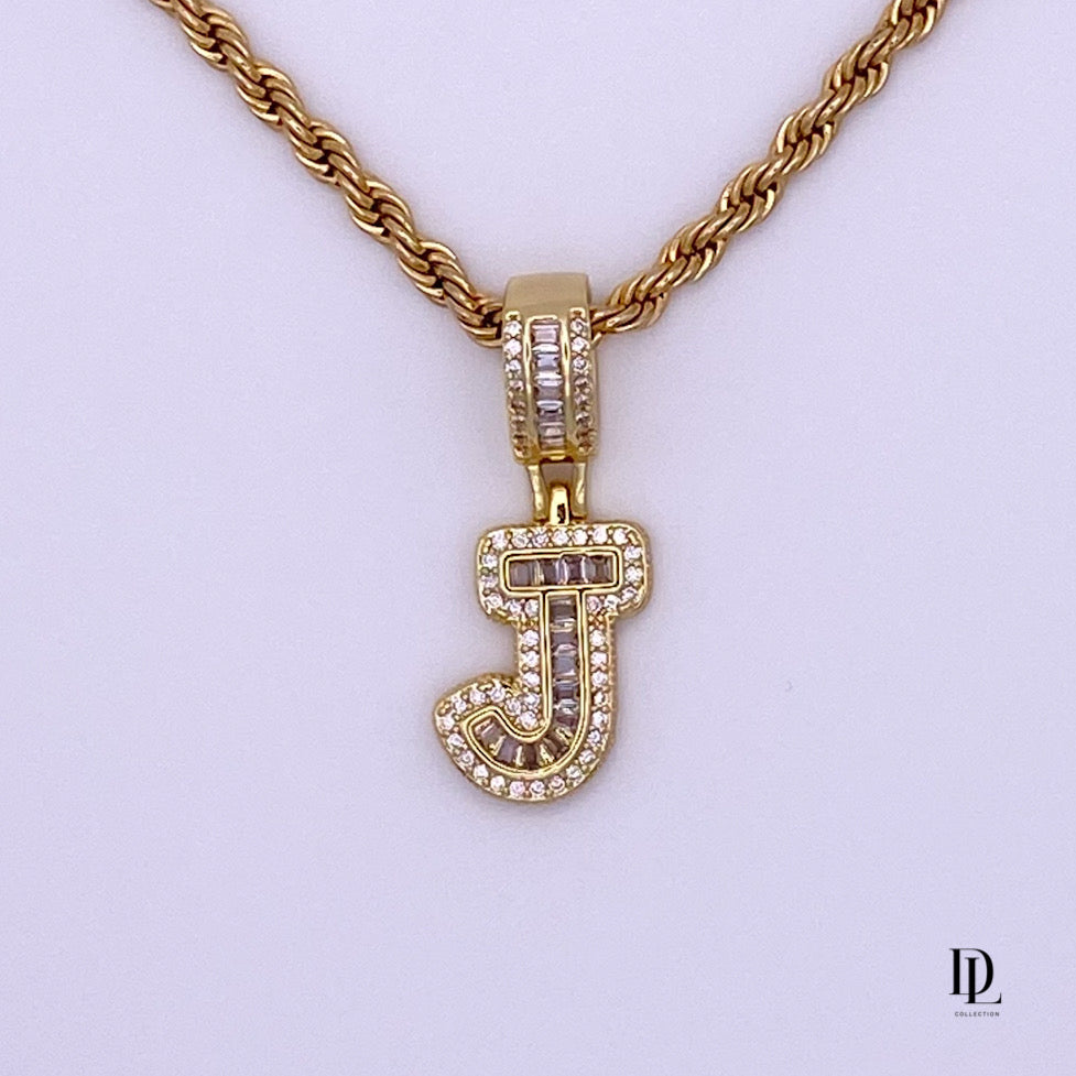 My Power Letter 18K Gold Filled Necklace