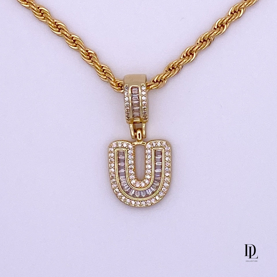 My Power Letter 18K Gold Filled Necklace