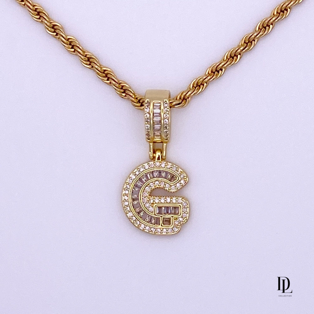 My Power Letter 18K Gold Filled Necklace