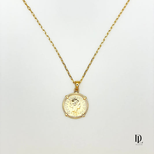 Lyra 18K Goldfilled Double sided Coin Necklace