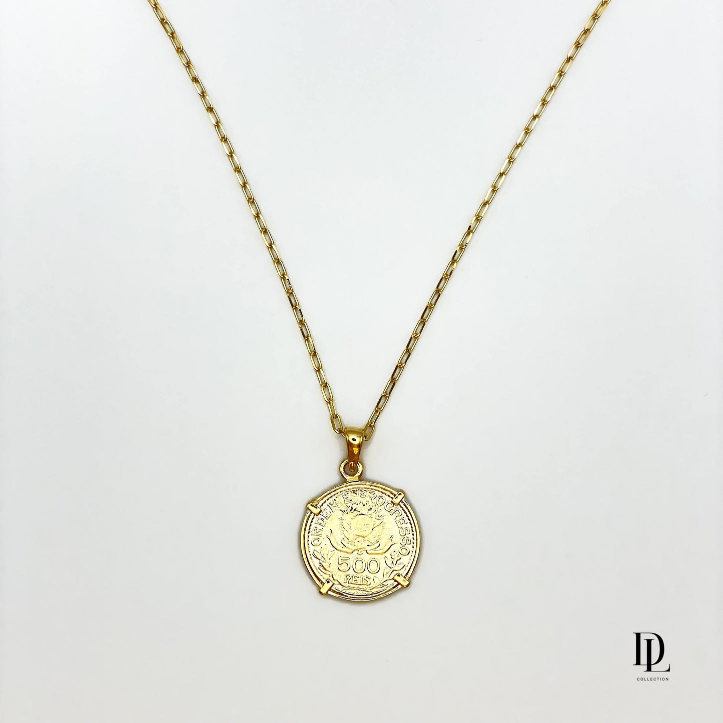 Lyra 18K Goldfilled Double sided Coin Necklace