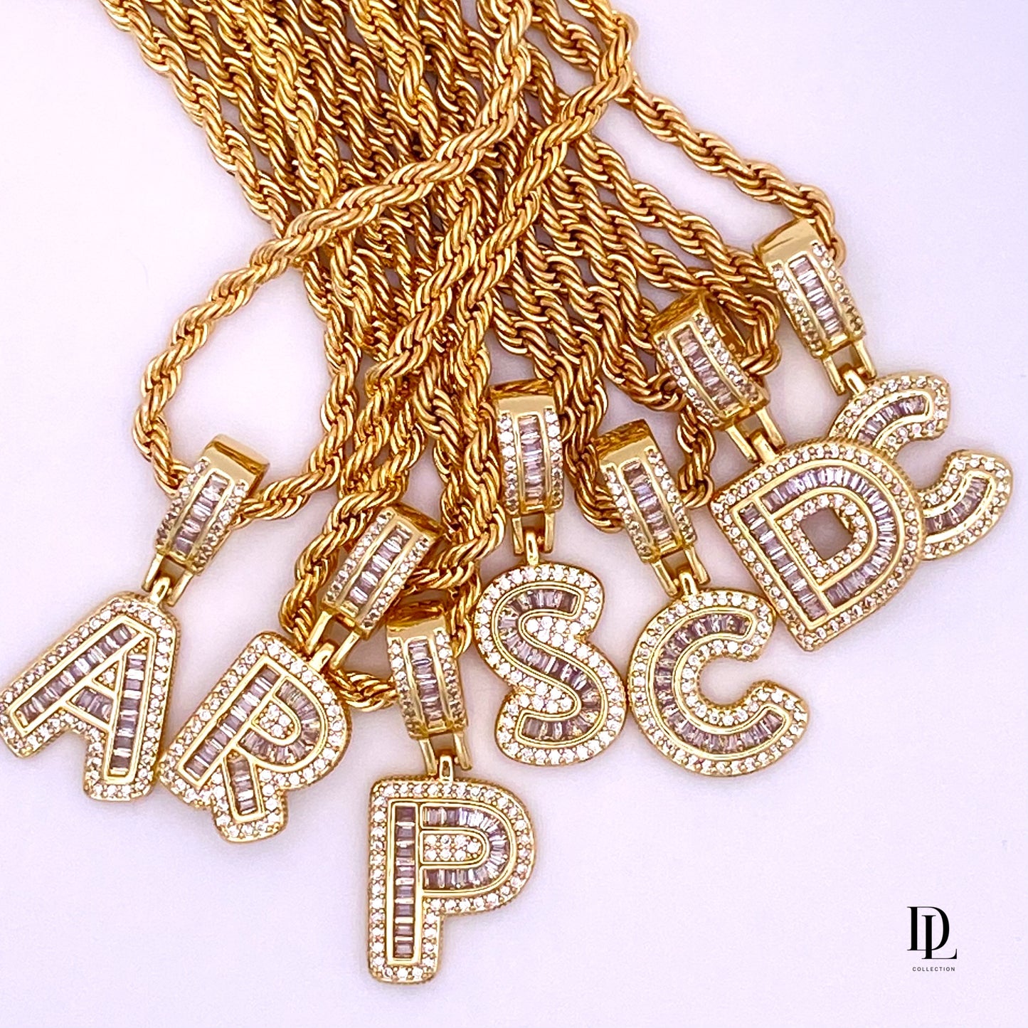 My Power Letter 18K Gold Filled Necklace